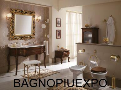 Bagno Piu    NOCE OPACO  128*84*61+  CARRARA 130*2*62+   +  