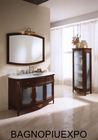 Bagno Piu   NOCE OPACO 128*83*61+ CARRARA 130*2*62+  + 