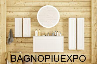 Bagno Piu     80*45*45  BIANCO OPACO +  81*12*46