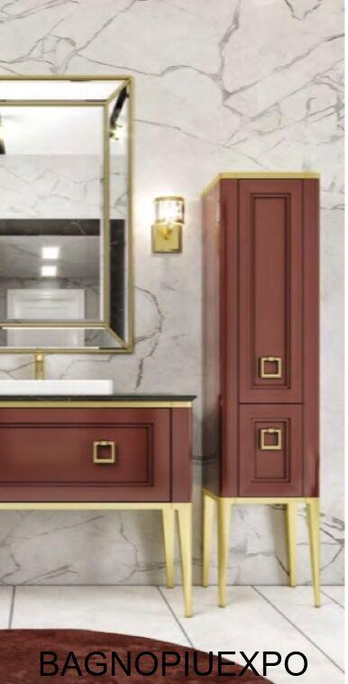 Bagno Piu Колонна напольная цвет CHIANTI CON ORO LUCIDO 40*175*35+ручки золото