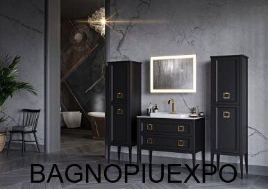 Bagno Piu   95*83*50,5  ANTRACITE OPACO +  CARRARA 96*2*51,5 +  +  