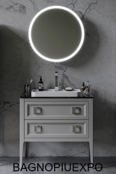 Bagno Piu ����� ��������� 85*83*50,5 ���� BIANCO OPACO + ��������� ���������� NERO MARQUINA +������������ �������� + ����� ���� 