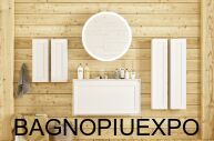 Bagno Piu     80*45*45  BIANCO OPACO +  81*12*46