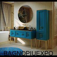 Bagno Piu    OCEANO CON ORO LUCIDO 139*41*44,5+  NERO MARQUINA 143*2*45,5,+   +  