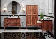 Bagno Piu   107*83*50,5  NOCE OPACO +  NERO MARQUINA+   +   